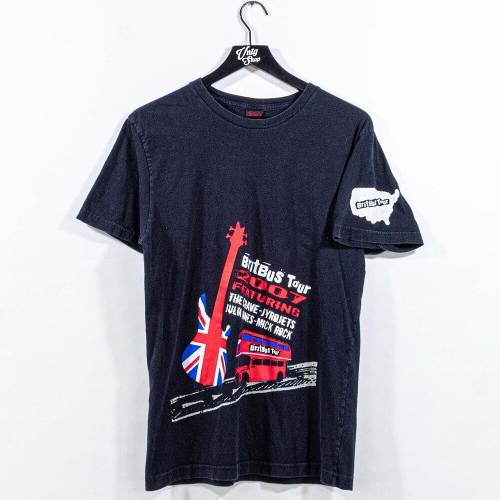 2007 Britbus Tour T-Shirt Small The Crave Jyrojets Julia Jones Mick Rock View 2